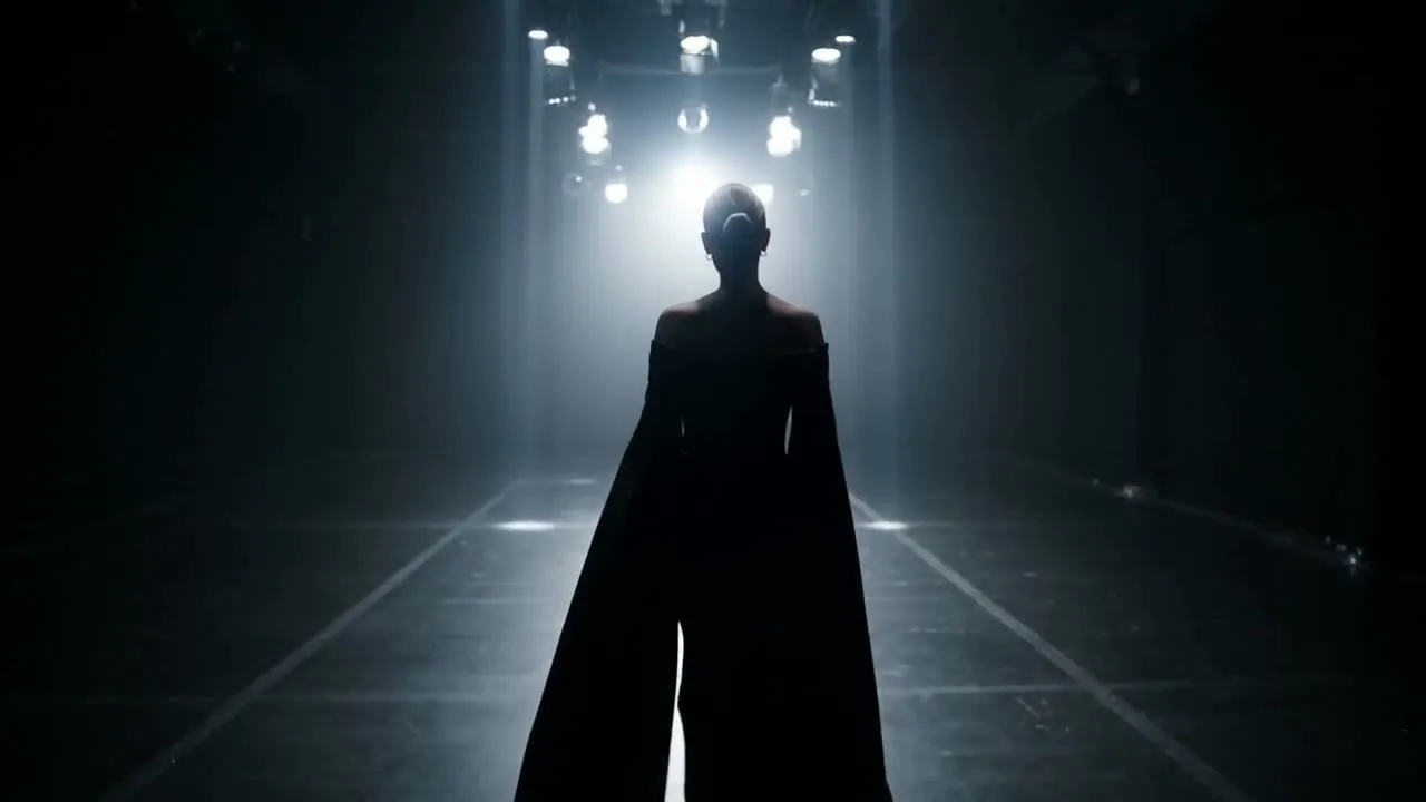 Fashion runway cinematic still
